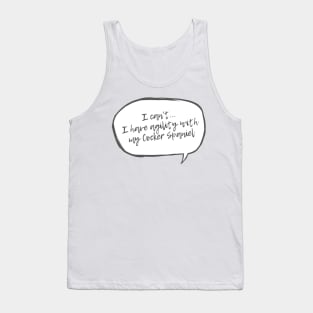 Copy of I can't...I have agility with cocker spaniel Tank Top